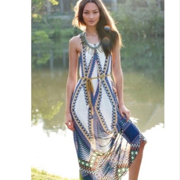 Anthropologie Maeve Pakpao Maxi Dress 12 - Picture 2 of 8